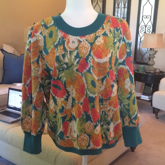 Anthropologie Farm Rio Fruits Sweater - Picture 7 of 11